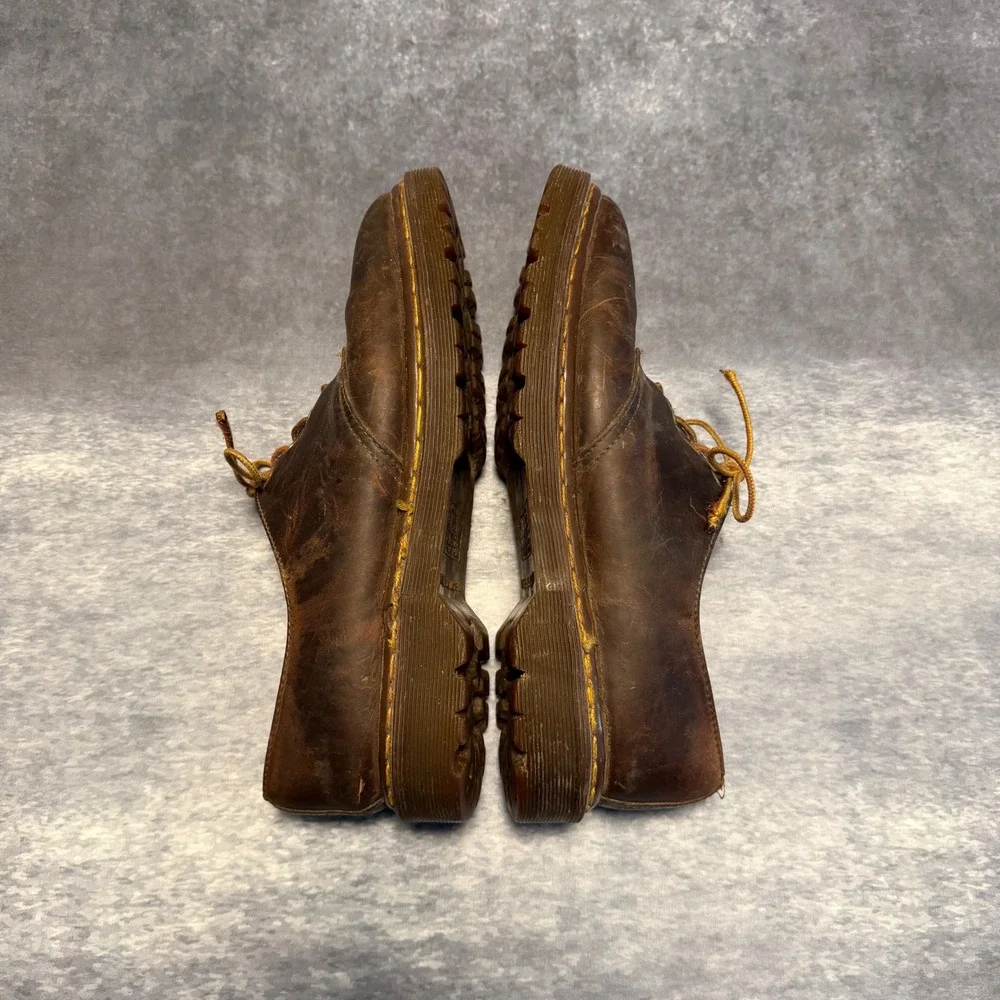 Vintage‎ Dr. Martens Made in England Brown Leather Oxford Shoes Mens Size 10 UK
